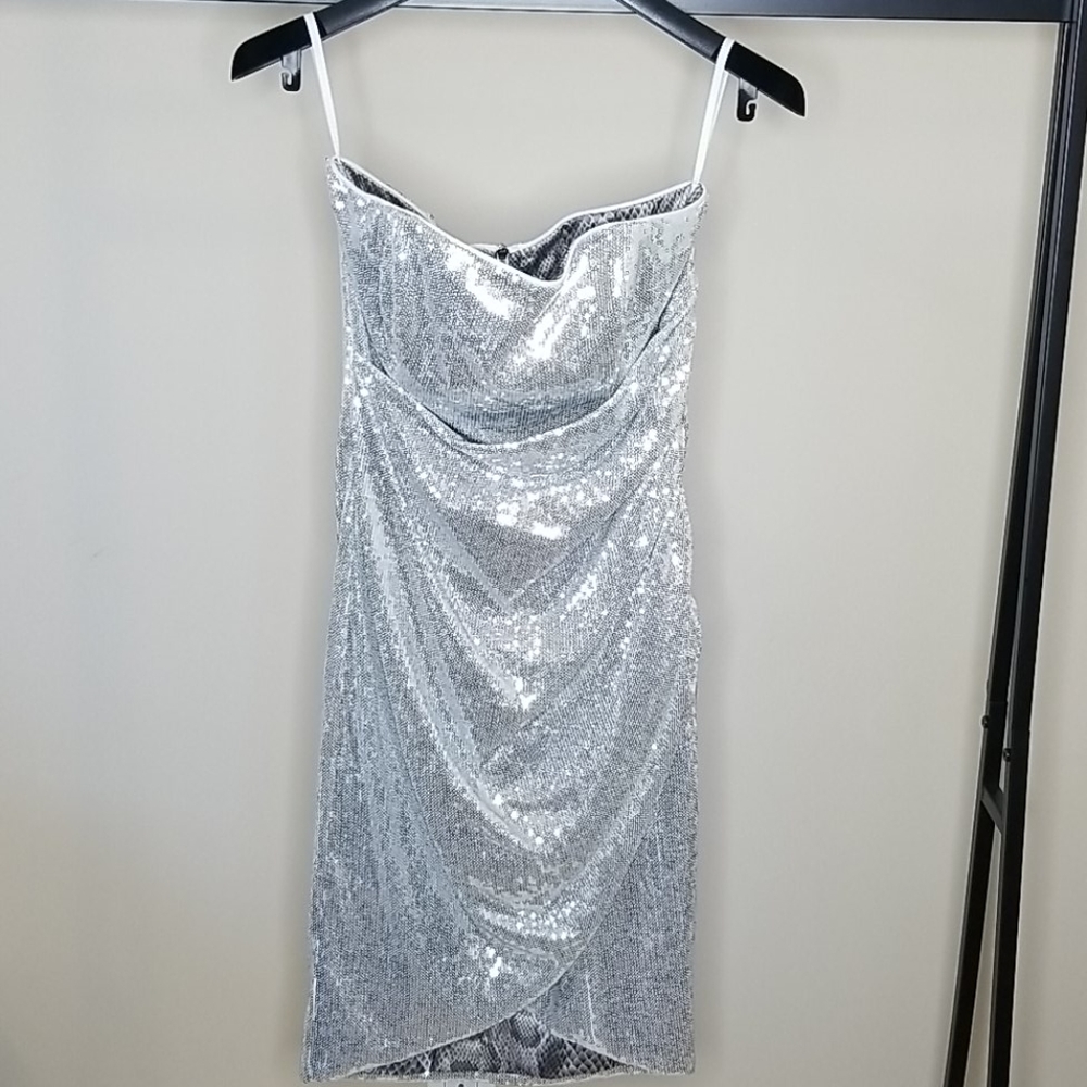 Twenty Cluny Strapless Sequin Dress